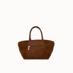 Sac à main Milae camel vue de face, poche zippée