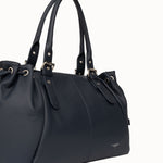 Sac cabas Elios bleu marine vue de trois-quarts sur fond clair