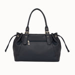 Sac cabas Elios bleu marine vue de face, fermeture zippée visible
