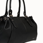 Sac cabas Elios noir vue de face, anses tombantes