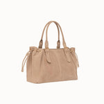 Sac cabas Garance beige vue de dos sur fond blanc