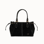 Sac cabas Garance noir vue de face sur fond blanc