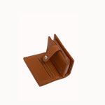 Portefeuille Tia camel ouvert, fentes cartes visibles