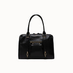 Sac à main Ariana noir vue de face sur fond clair