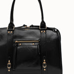 Sac à main Ariana noir vue de face, plan rapproché