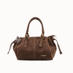 Sac à main Arles marron vue de face, anses relevées
