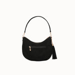 Sac à main Leya noir vue de dos, poche zippée