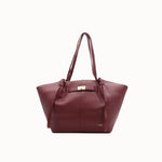 Sac cabas Alexa bordeaux vue de face sur fond blanc