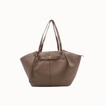 Sac cabas Alexa taupe vue de face sur fond blanc