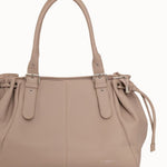 Sac cabas Elios beige vue de face sur fond blanc, plan large