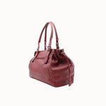 Sac cabas Elios bordeaux vue de trois-quarts sur fond blanc