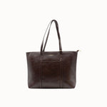 Sac cabas Elise chocolat vue de face sur fond blanc