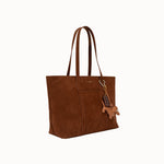 Sac cabas Solis camel vue de face sur fond blanc