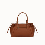 Sac cabas Elios camel vue de face sur fond blanc, légèrement incliné
