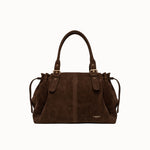 Sac cabas Garance chocolat vue de face sur fond blanc