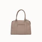 Sac à main Noema beige vue de face, poche zippée