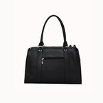 Sac à main Noema noir vue de dos, anses relevées
