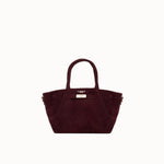 Sac à main Milae bordeaux vue de face, deux anses